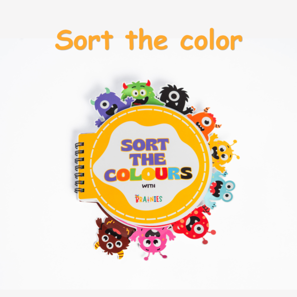 Color sorting book for toddlers